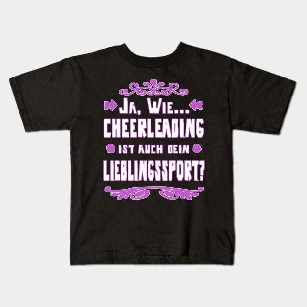 Cheerleading Kids T-Shirt by FindYourFavouriteDesign